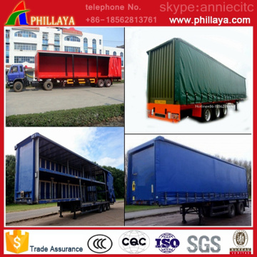 Side Wall Steel / Curtain opcional Truck Semi Box Trailer